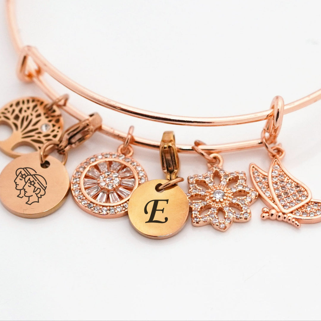 Rokassprādze Pick & Charm rozā zelta