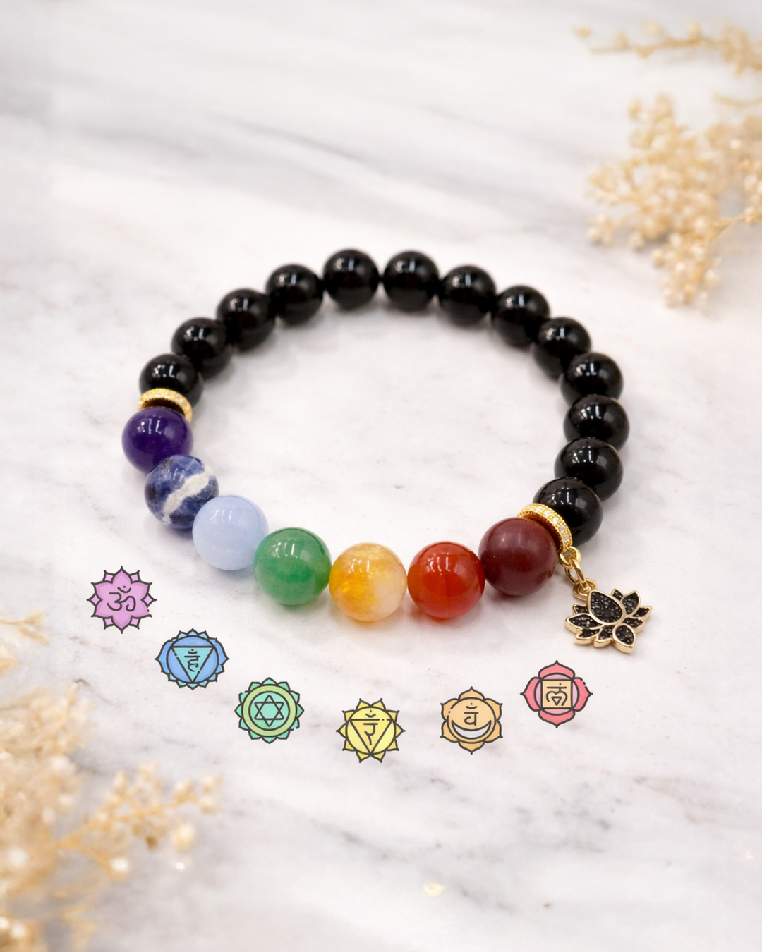 7 čakru rokassprādzes