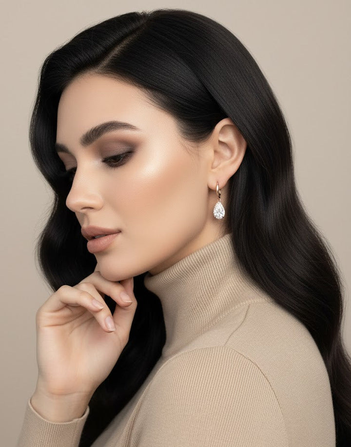 Kristālu auskari lucky drops