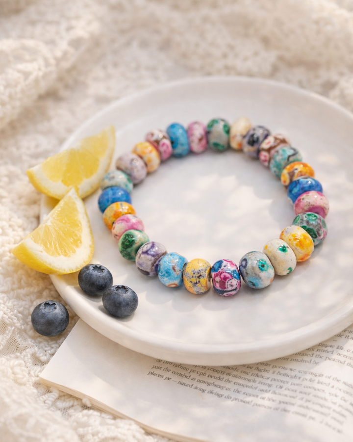 EKSKLUZĪVS! Ahāta rokassprādze Summer colors