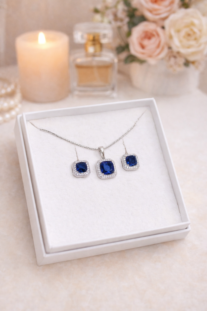 Rokassprādze un rotu komplekts blue magic