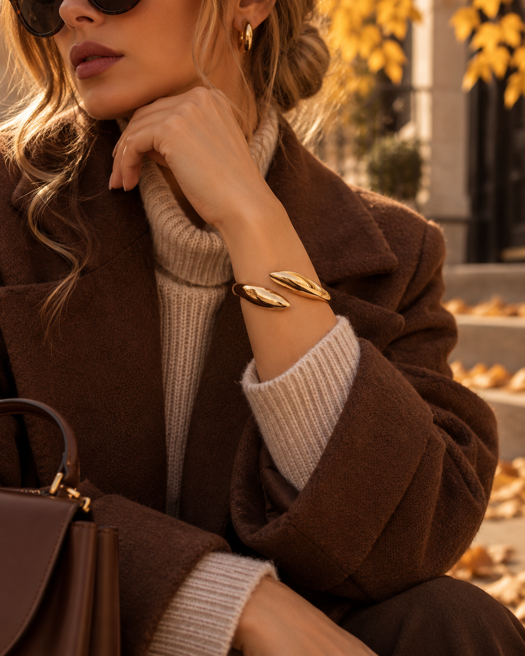 Golden Flow Cuff rokassprādze