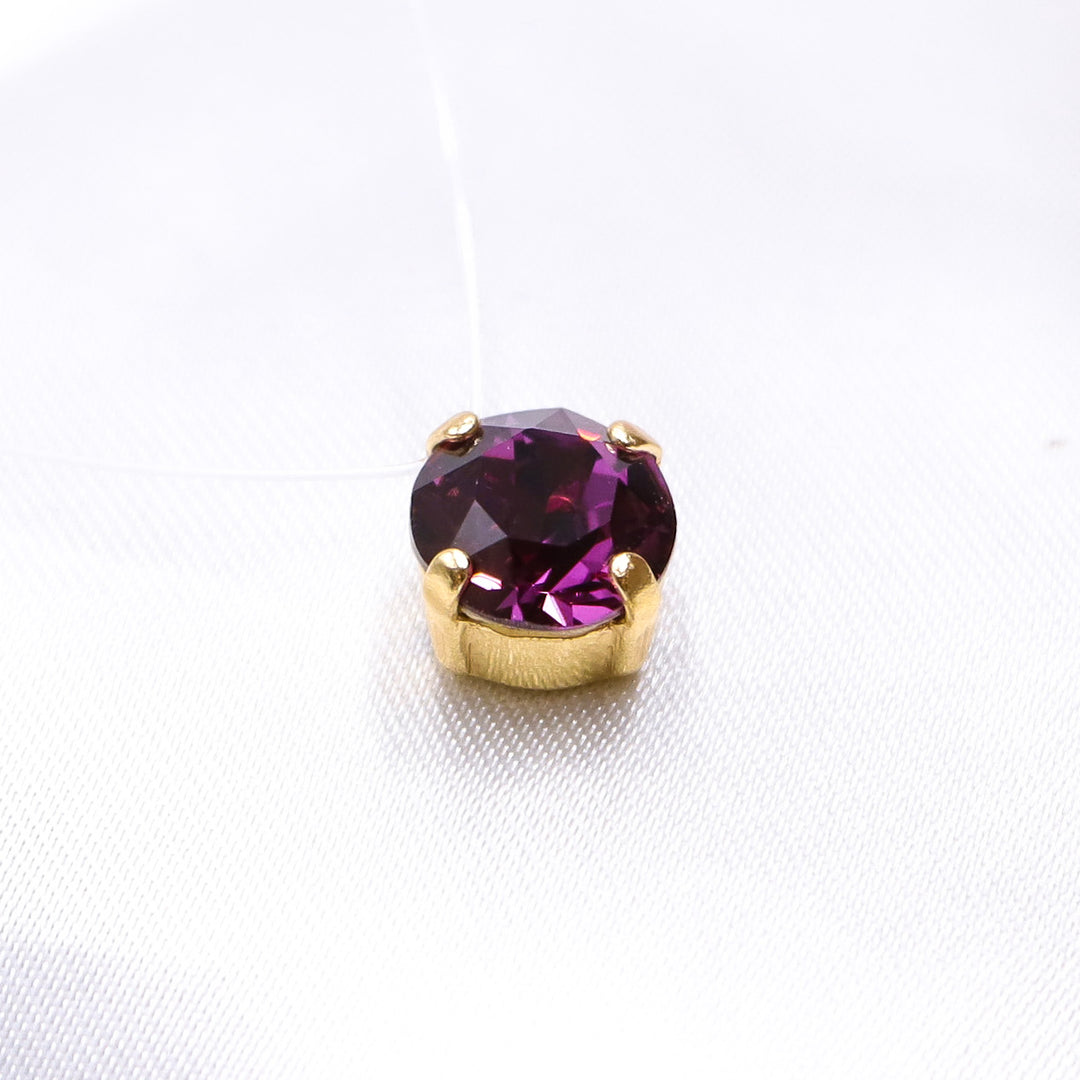 Neredzamā kaklarota ar kristālu 8mm