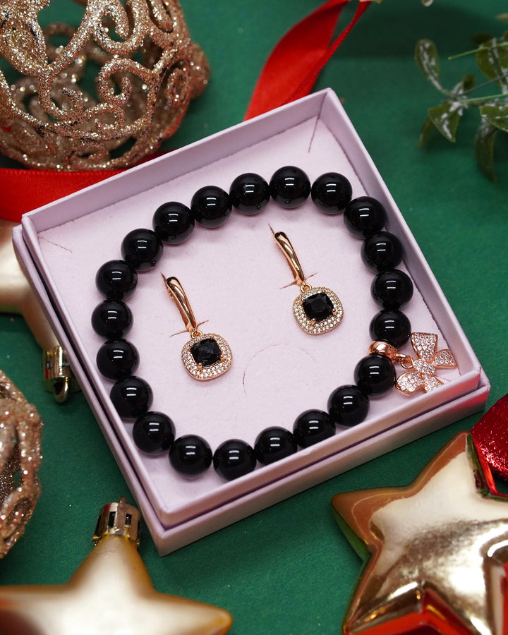 Komplekts auskari unoniksa rokassprādze Lady Boss