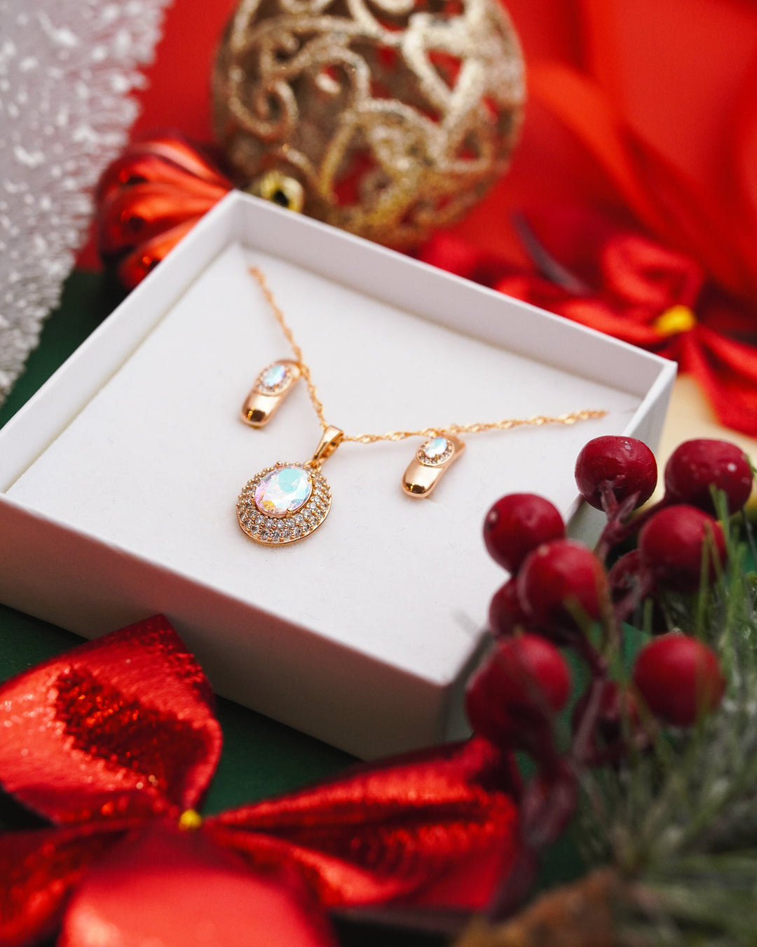 Rotu komplekts auskari Spožums