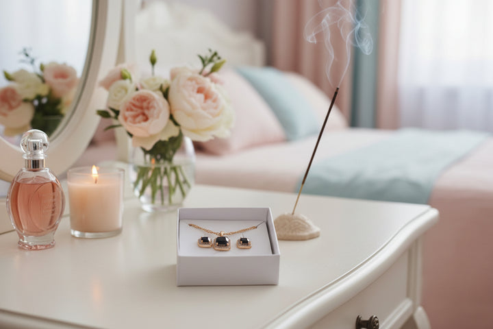 Rotu komplekts black magic, zelta