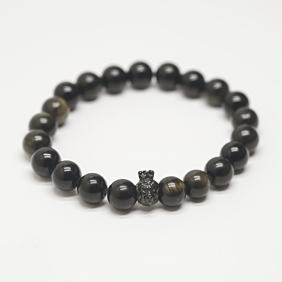 Obsidiāna rokassprādze