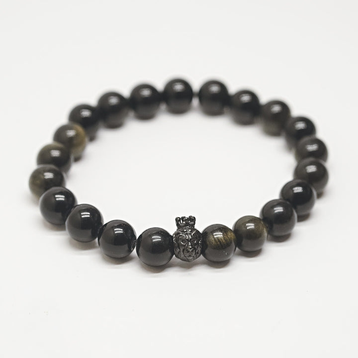 Obsidiāna rokassprādze