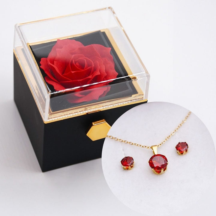 Mūžīgā roze ar komplektu Red Star