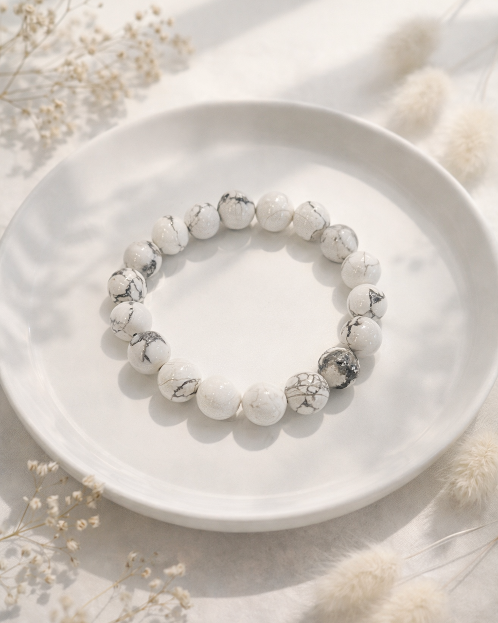 White howlite bracelet