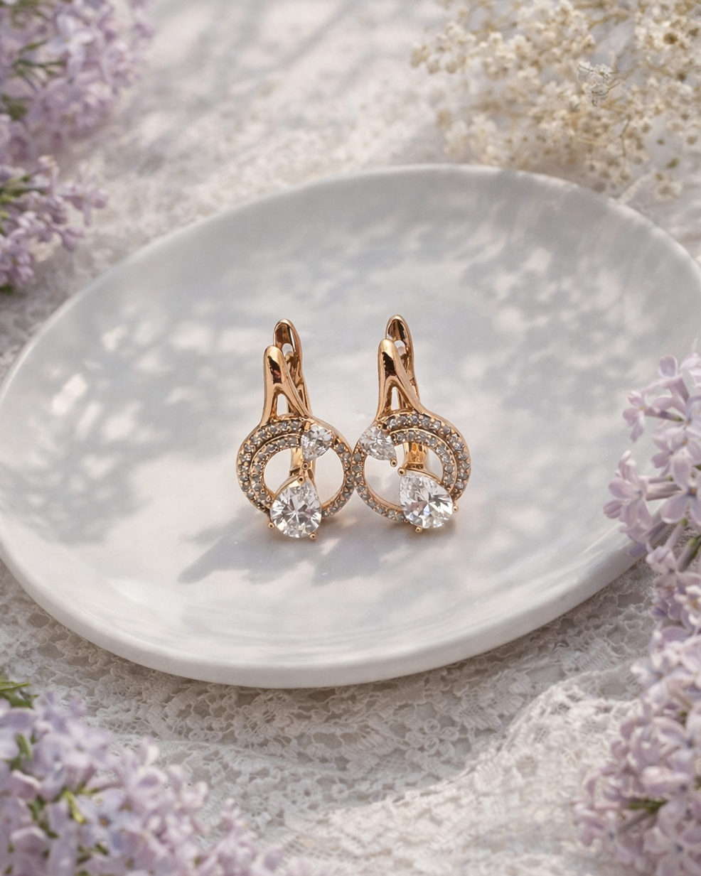 apzeltīti auskari jūtīgām ausīm