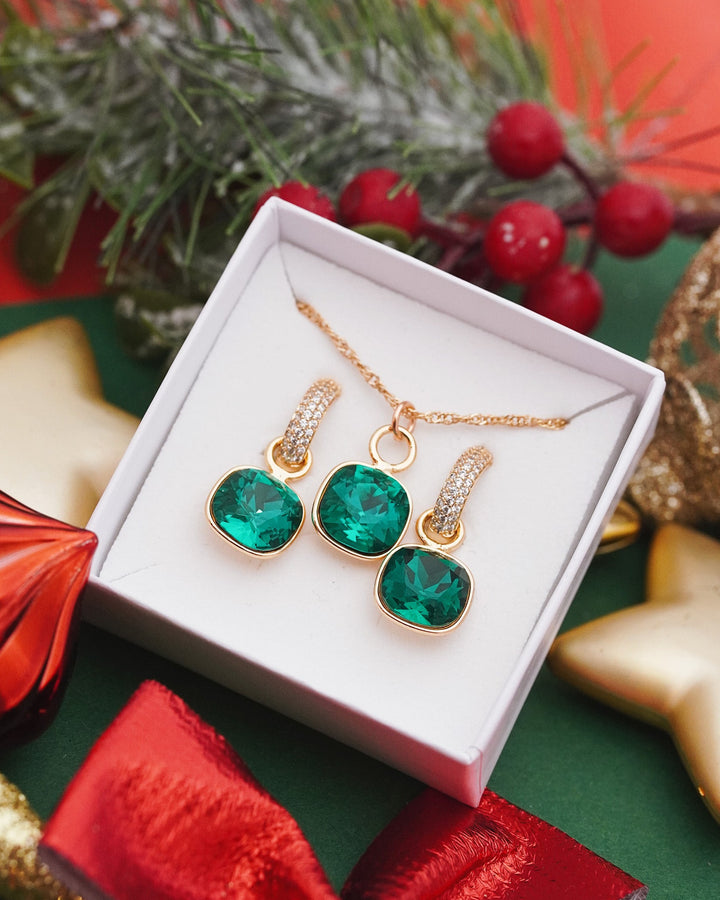 riņķīšu auskari ar kubisko cirkoniju