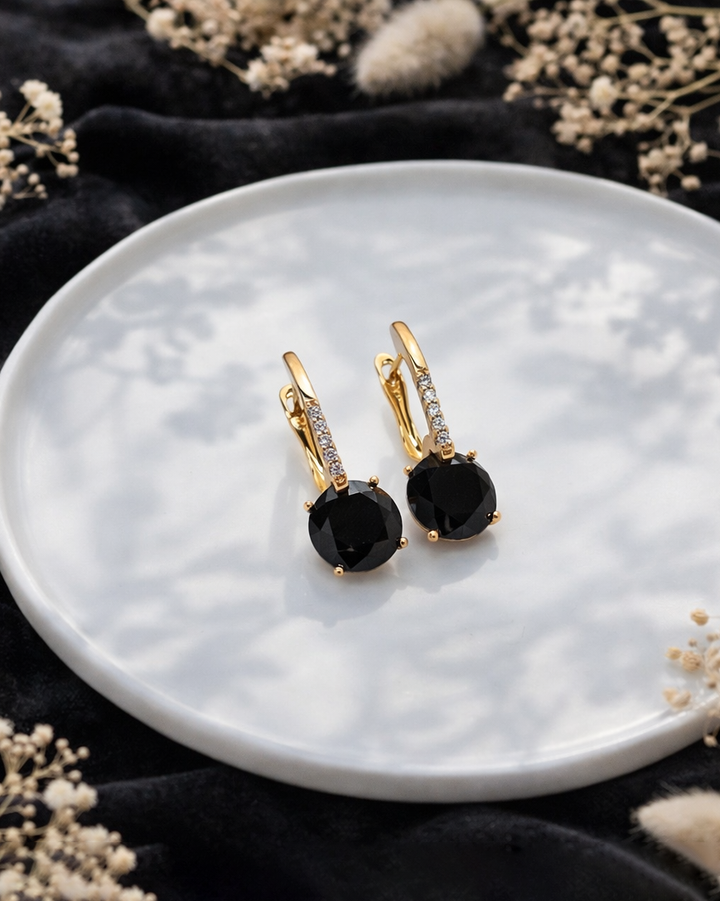 Auskari Black Crystal