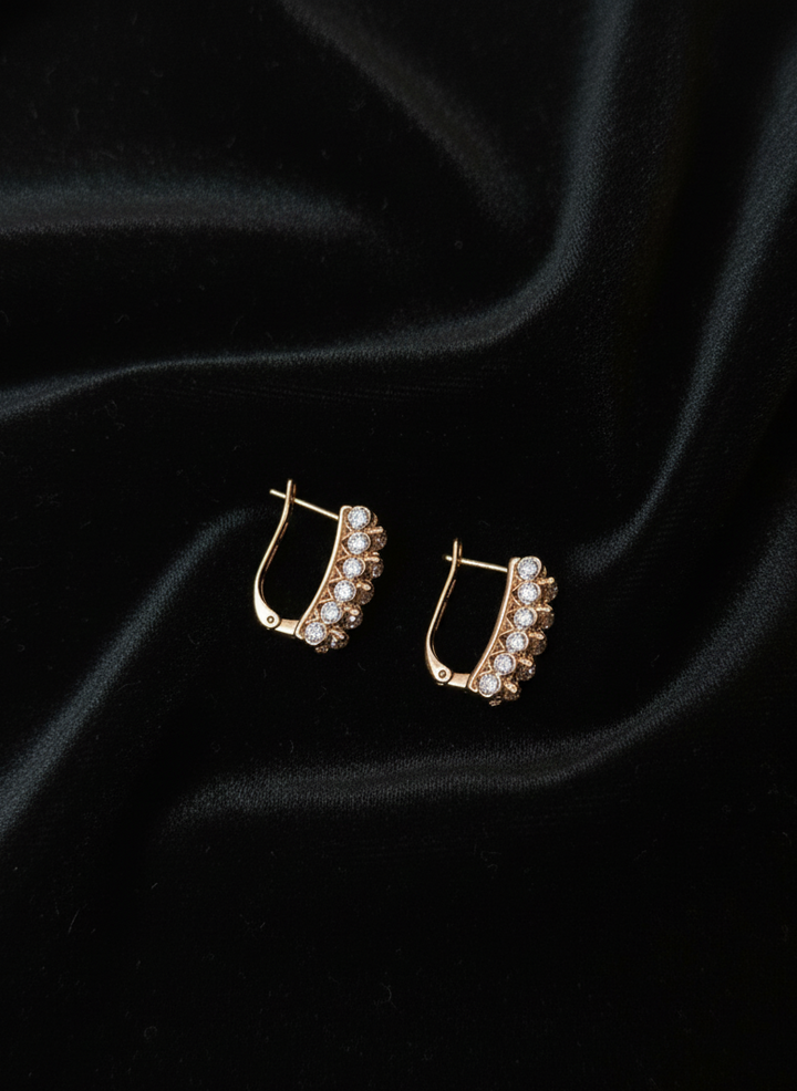 auskari ar kristāliem