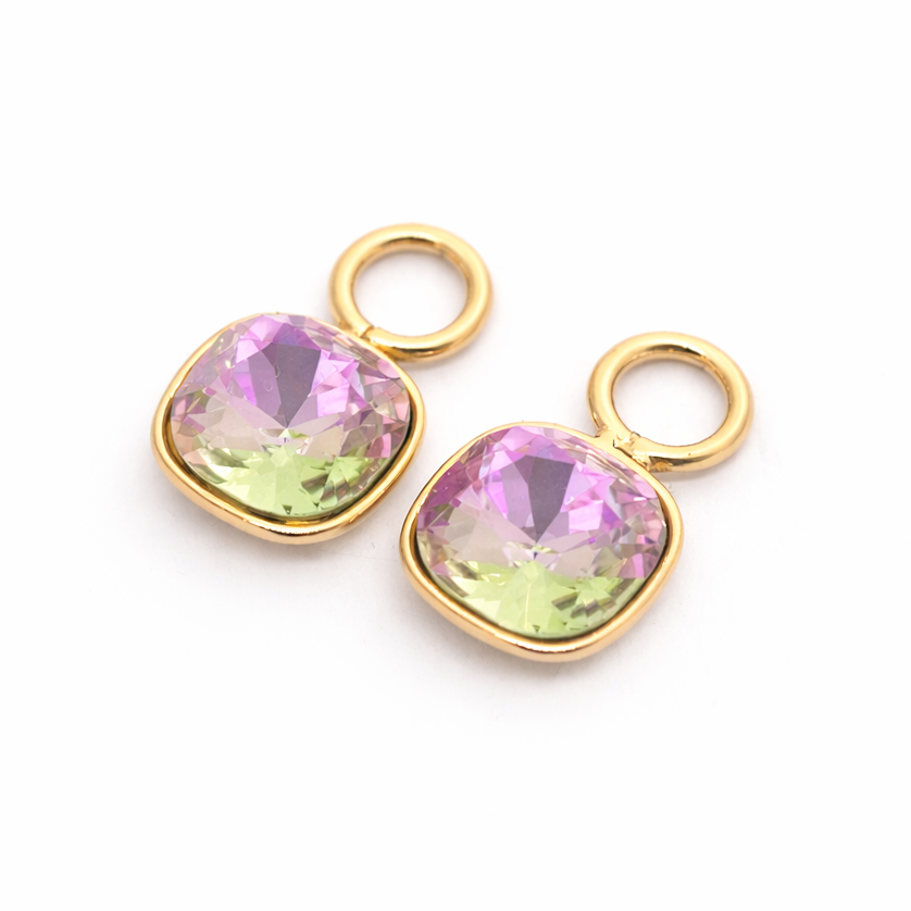 Kristālu piekariņi auskariem 2in1