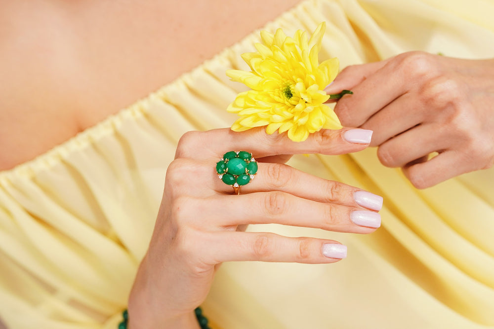 dabīgo akmens gredzens veiksmei