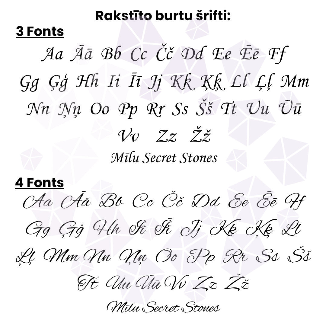 Neredzamā kaklarota sudraba ar kristālu 8mm + kulons ar gravējumu