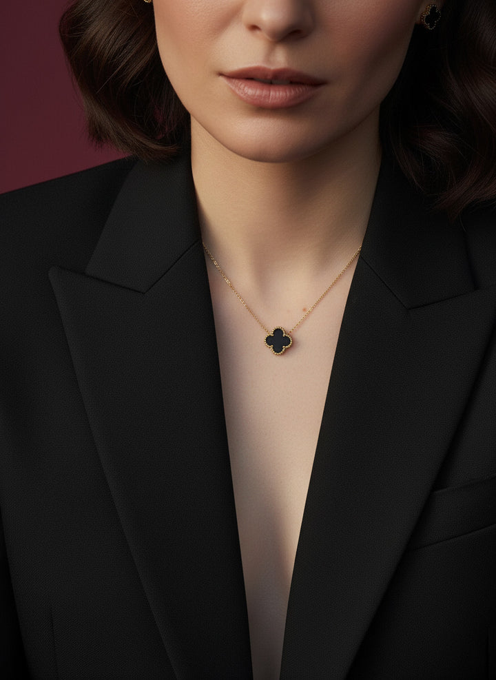 Rotu komplekts Clover melns