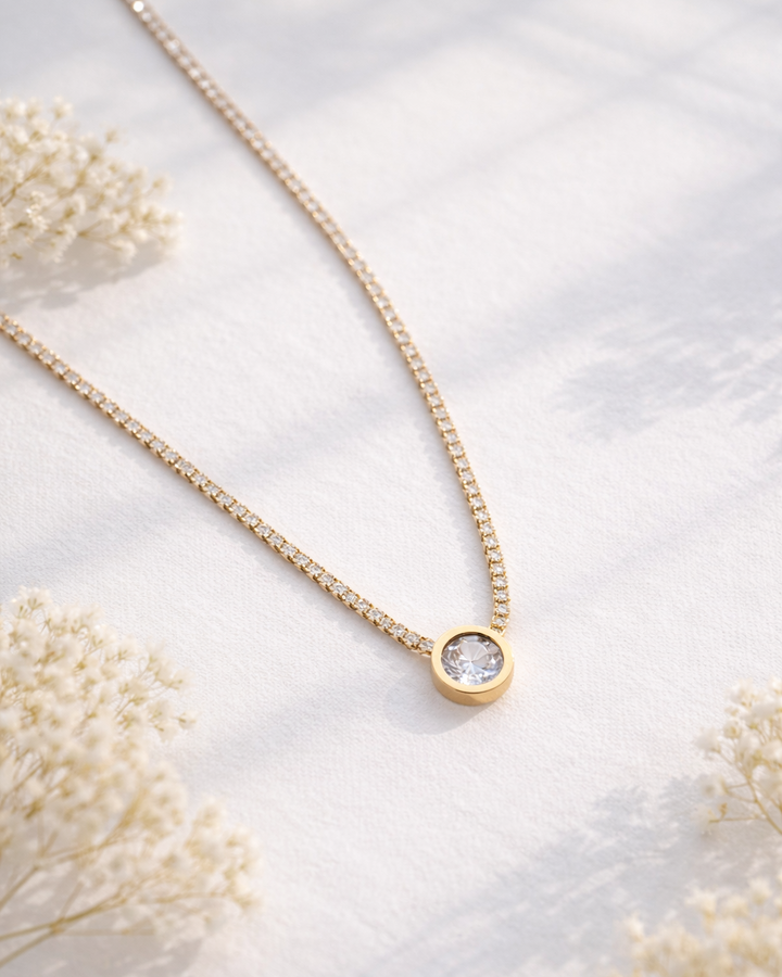 kaklarota ar swarovski kristāliem