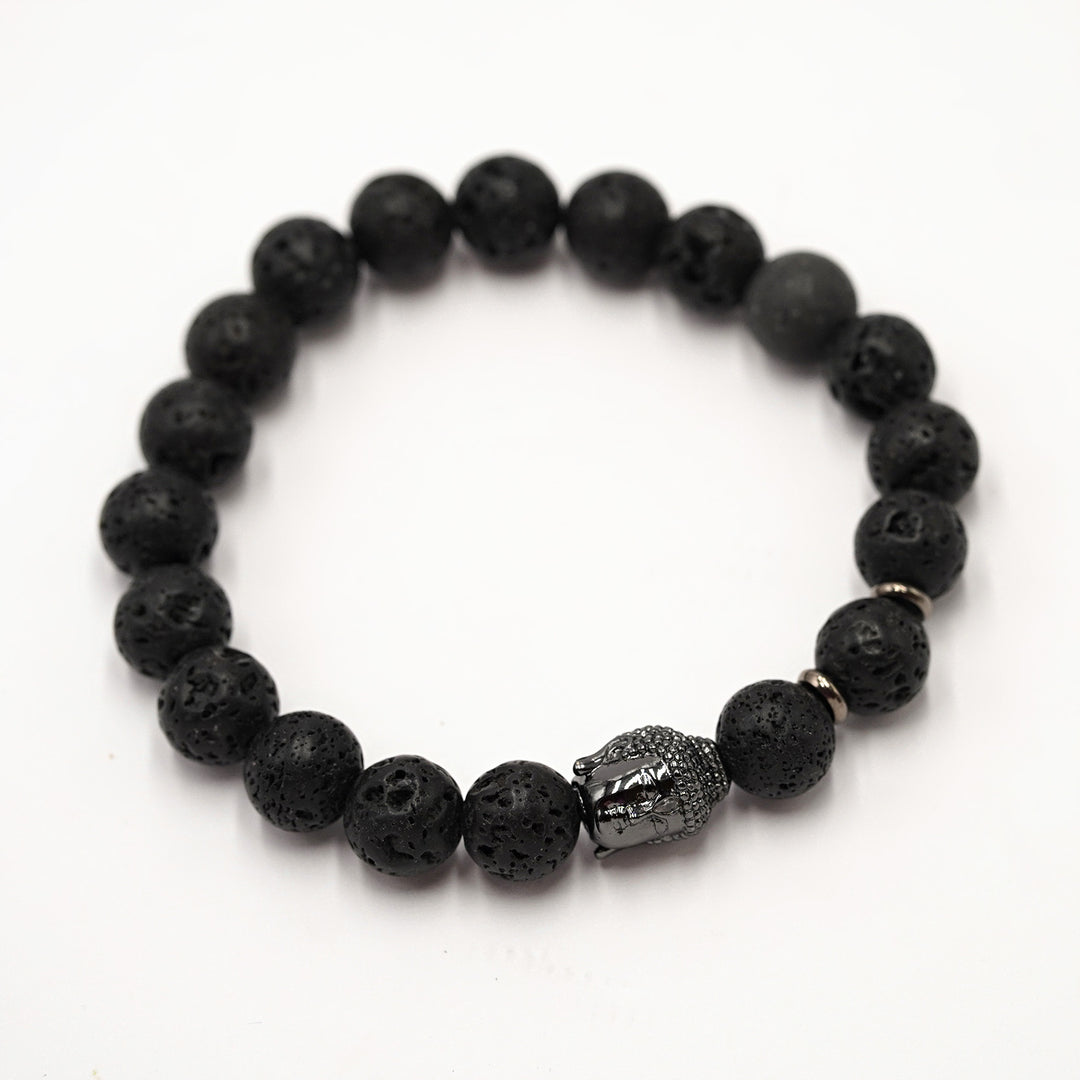 melna lavas rokassprādze