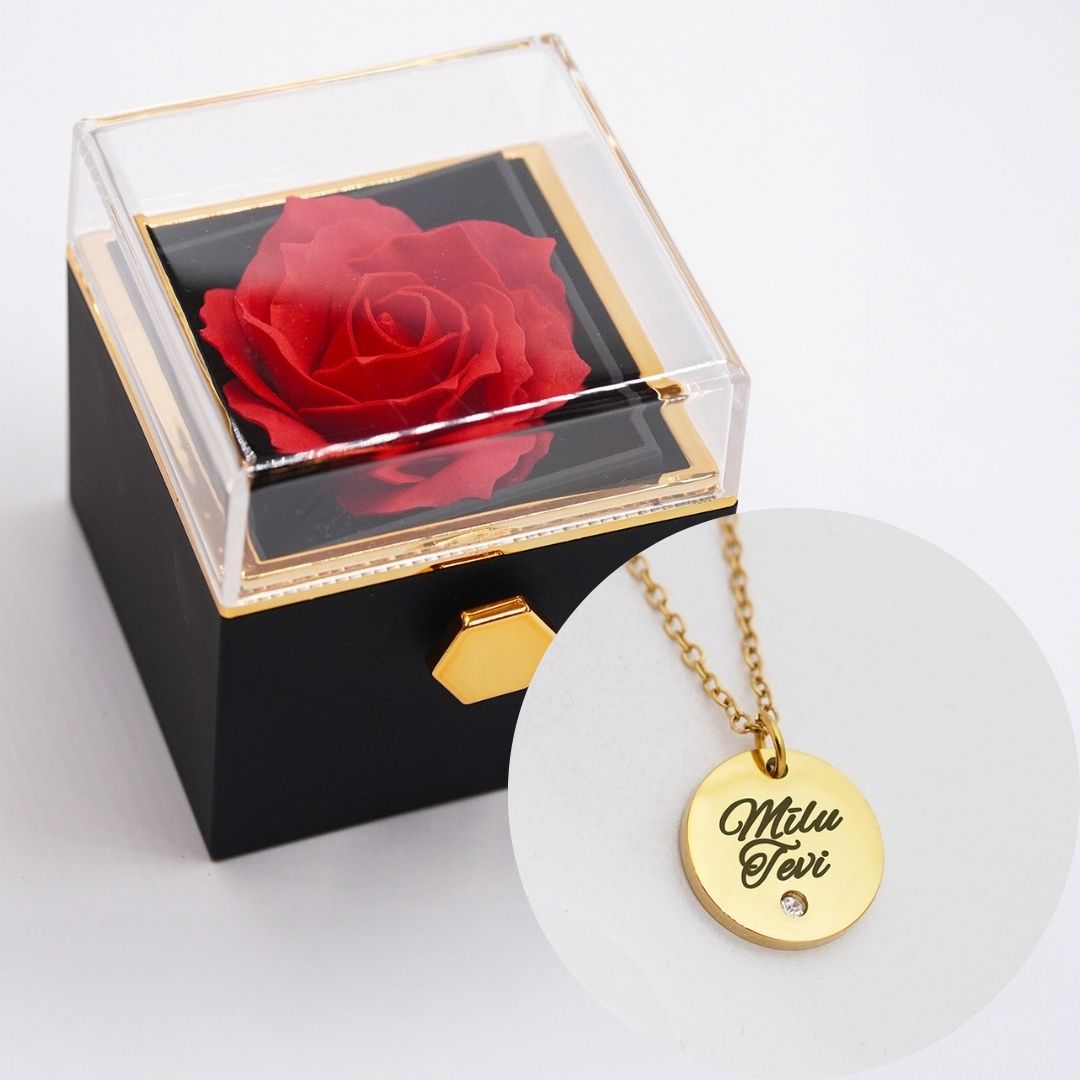 mūžīgā roze personalizēta