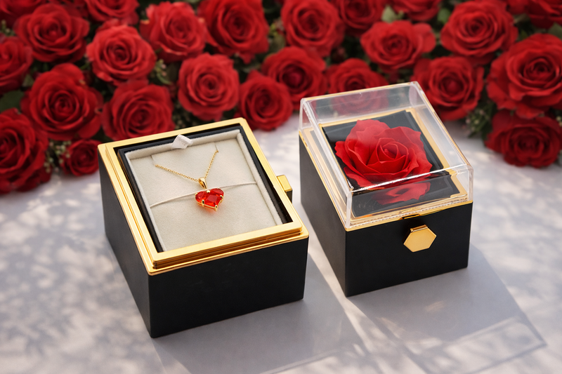 mūžigās rozes rotu kastītes dāvanu ideja sievietei mammai