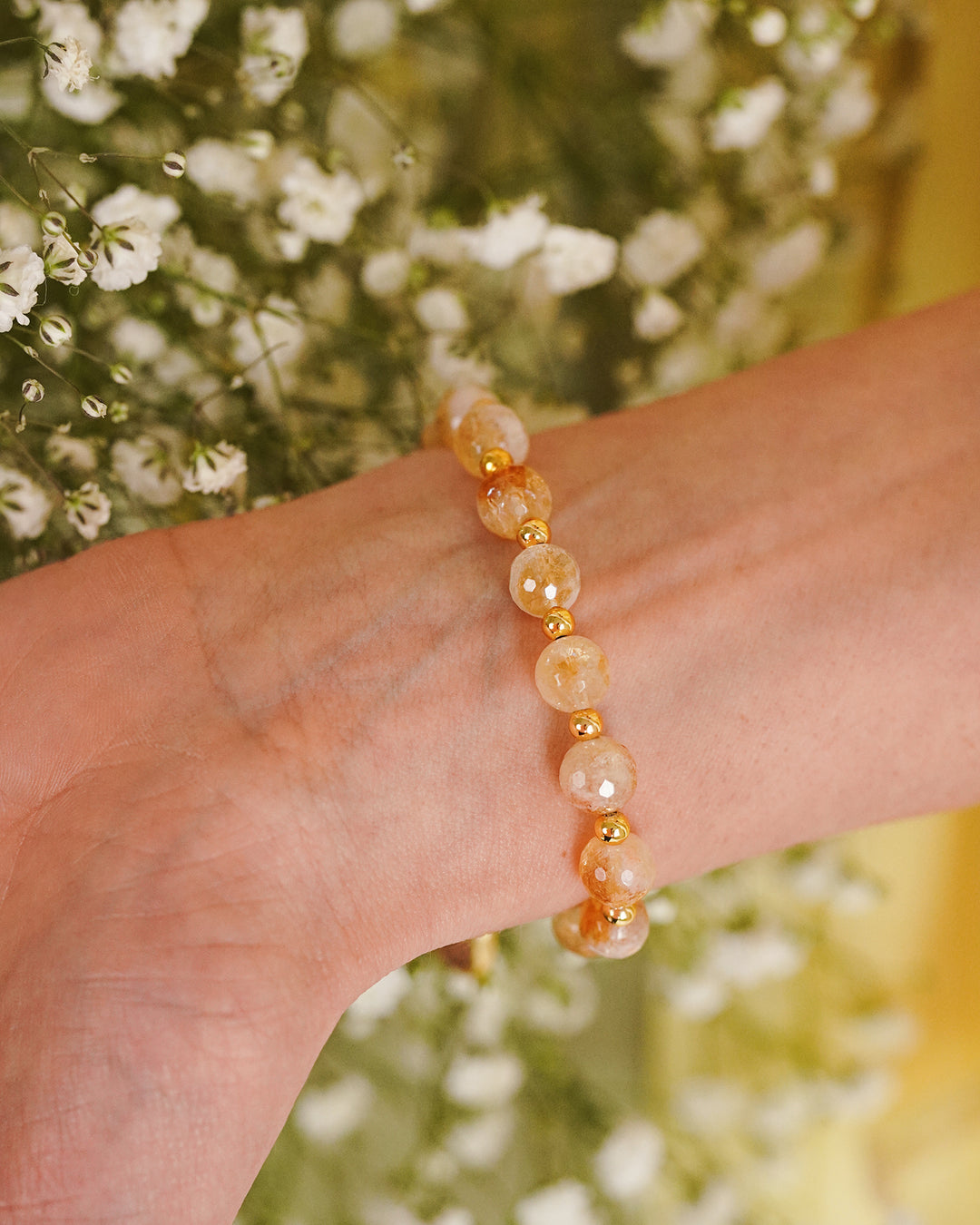 citrīna rokassprādze