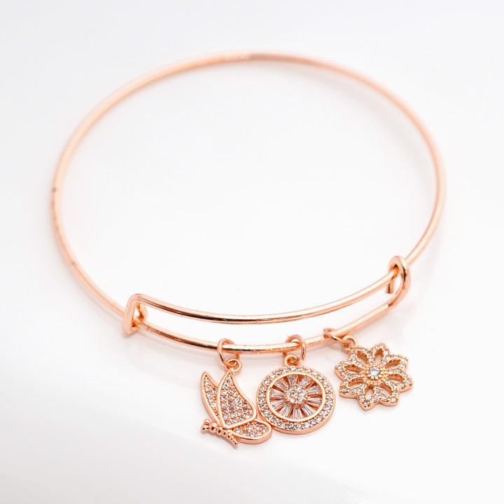 Rokassprādze Pick & Charm rozā zelta