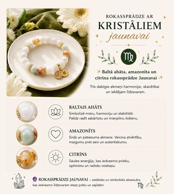 Horoskopa rokassprādze Jaunavām