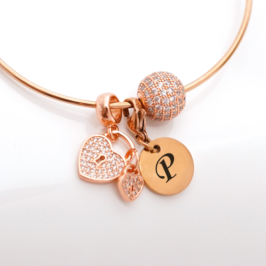 Rokassprādze Twist & Charm rozā zeltā
