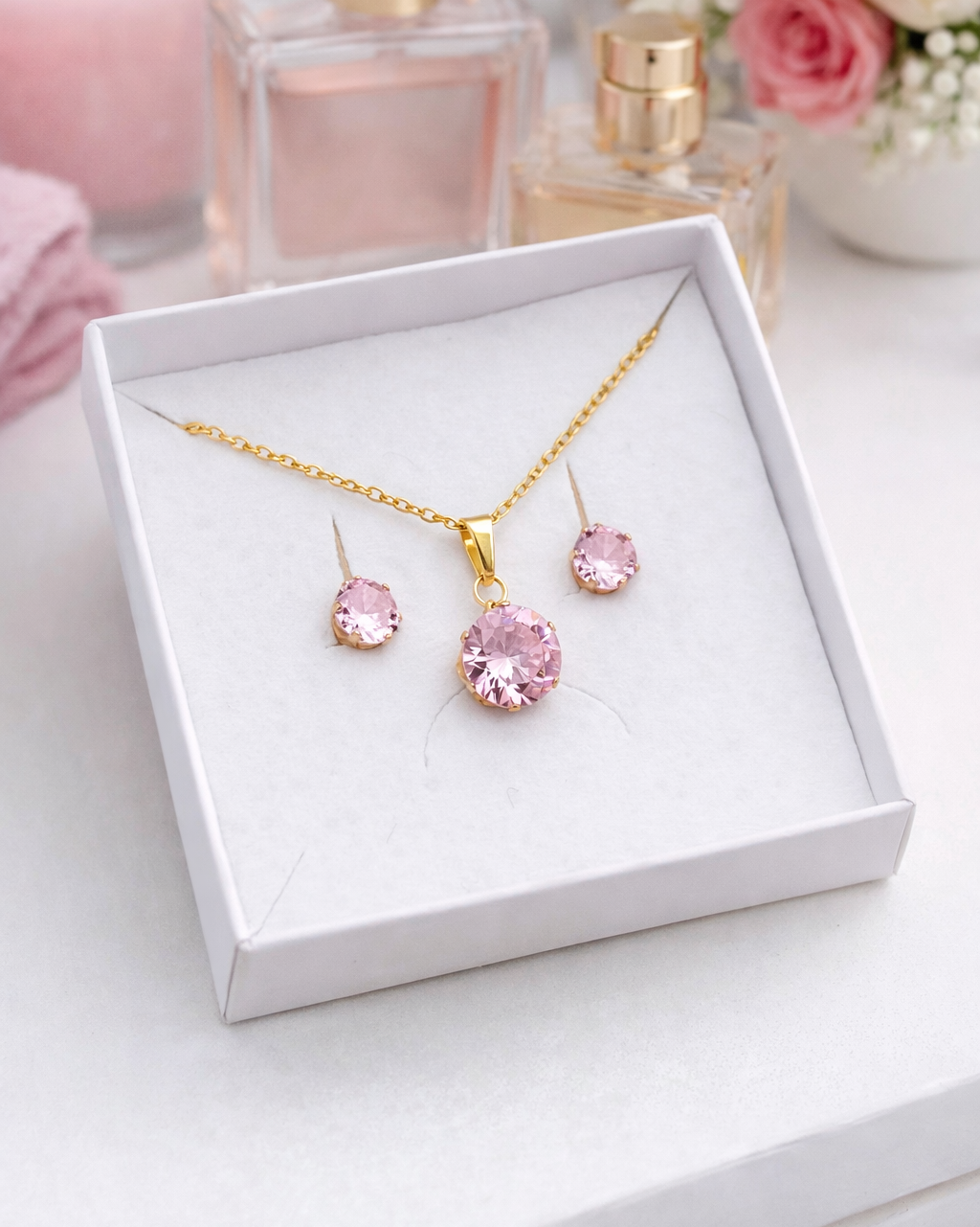 rozā rotu komplekts