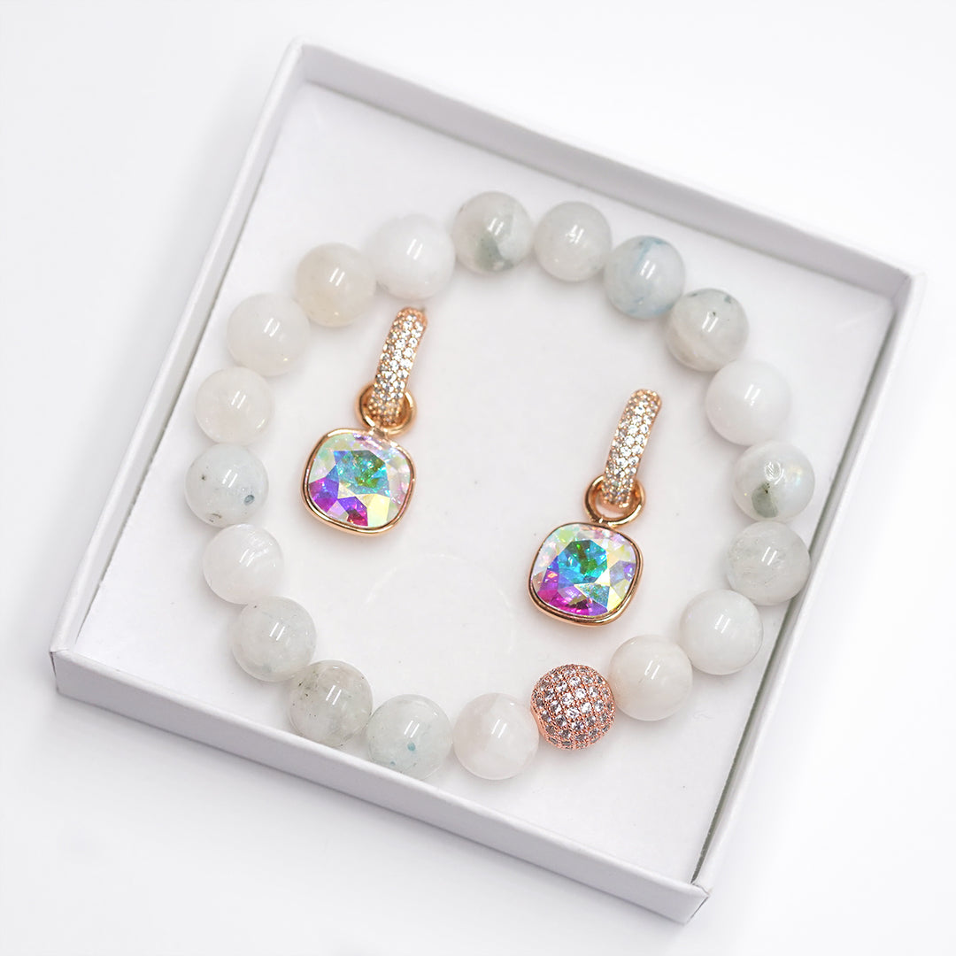 Mēnessakmens rotu komplekts