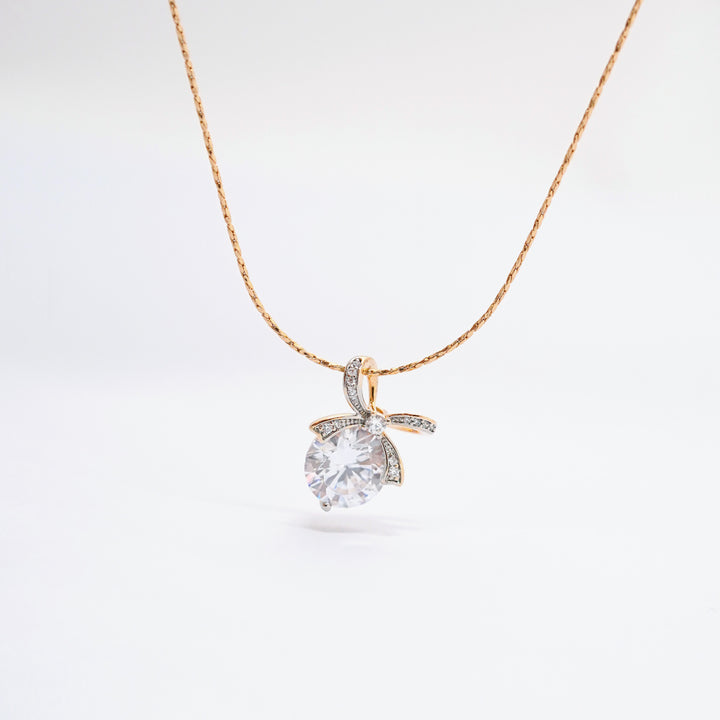 Rotu komplekts auskari un ķēdīte ar kulonu Diamond Shine