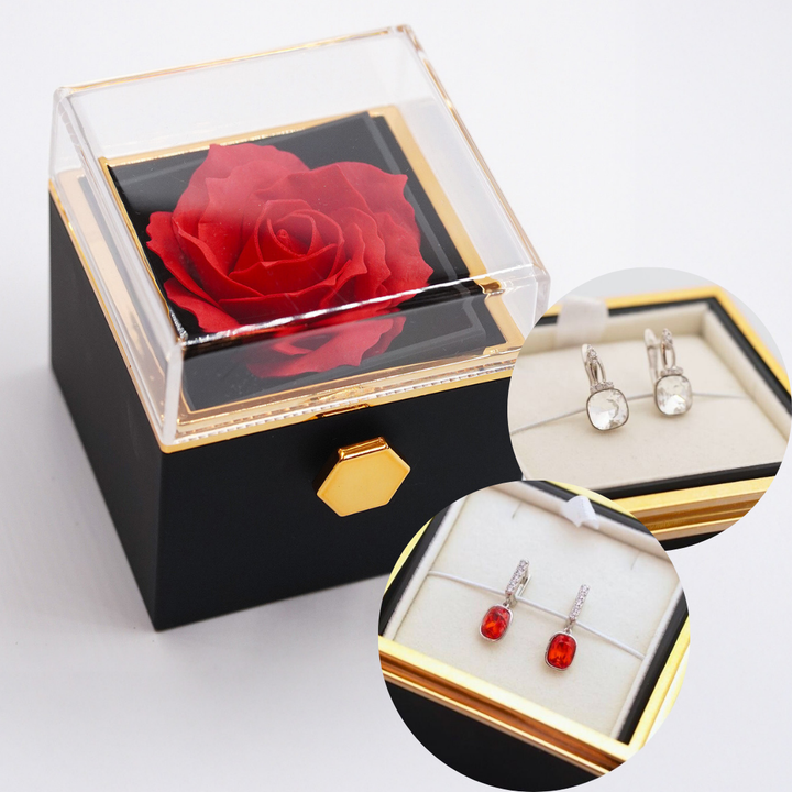 mūžigās rozesrotu akste ar ausakriem sudraba krāsā