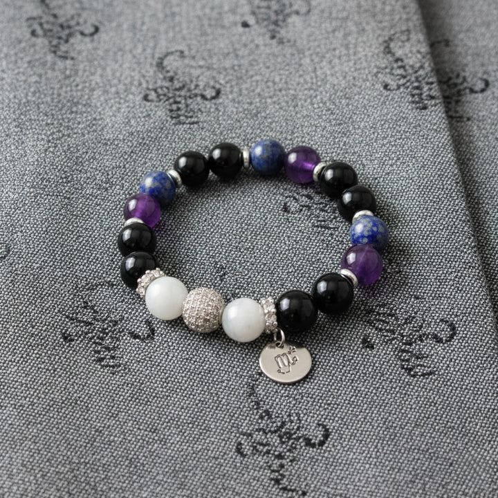 Jaunā Horoskopa rokassprādze Skorpioniem - sudraba