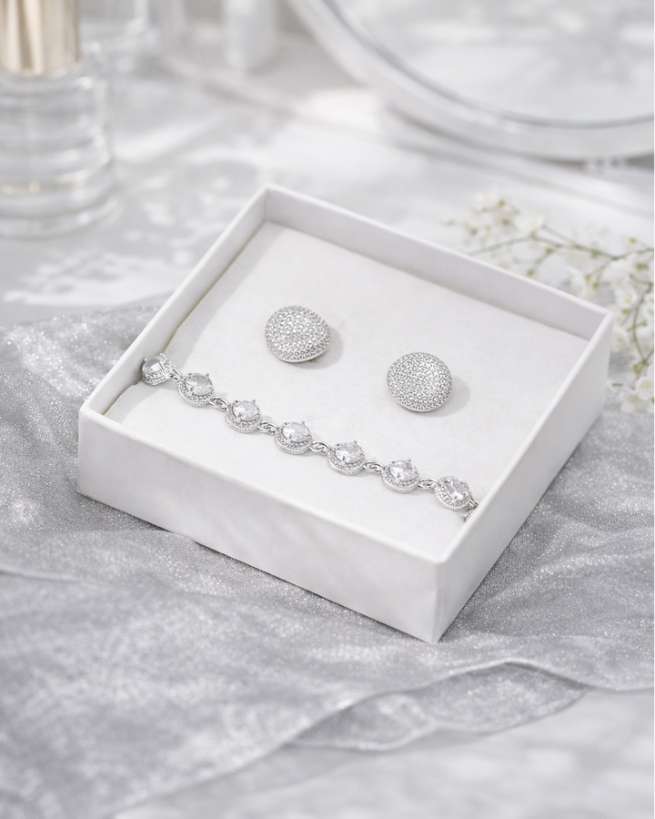 rotu komplekts sudraba krāsā