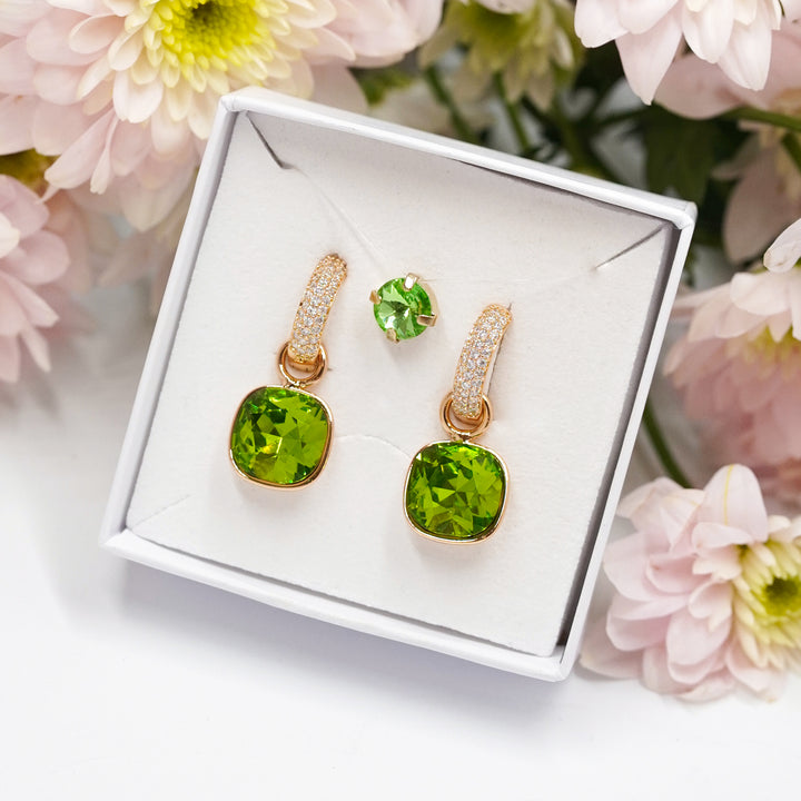 zaļš rotu komplekts