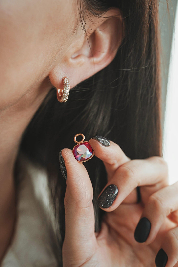 Auskari 2in1 vairākās krāsās - Secret Stones