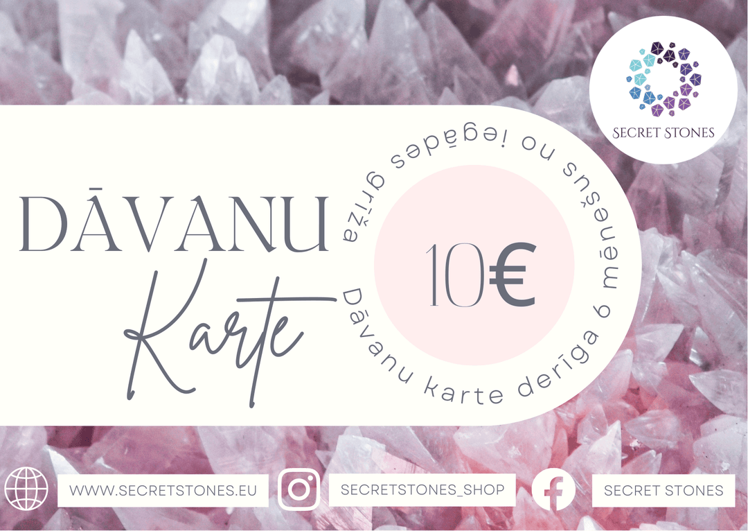 Digitāla dāvanu karte - Secret Stones